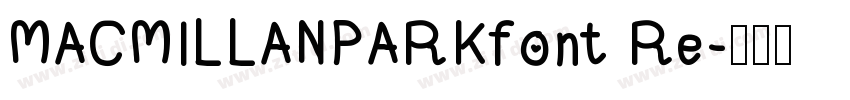 MACMILLANPARKfont Re字体转换